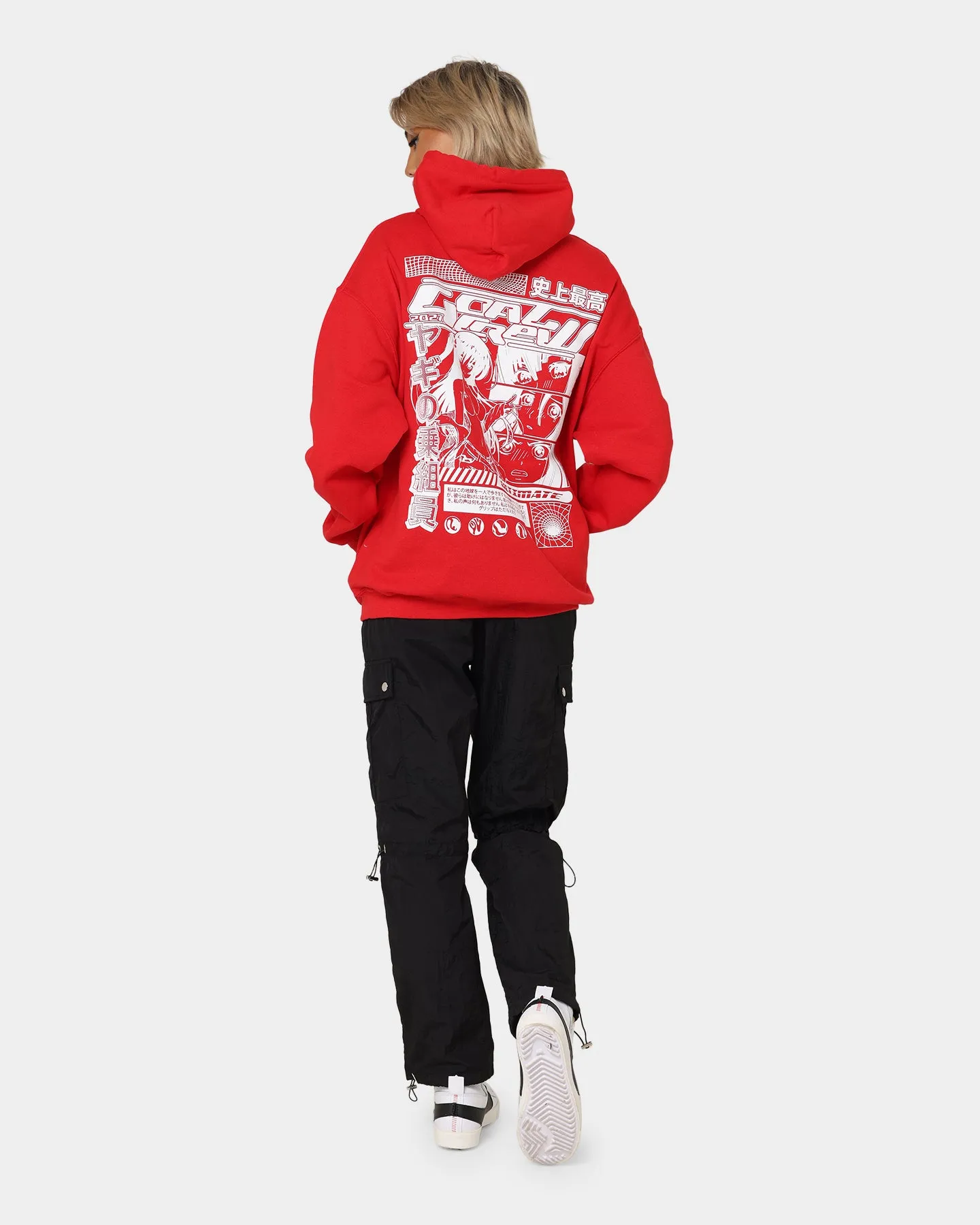 Goat Crew Anime Hoodie Red