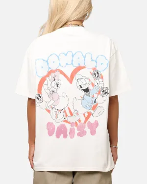 Goat Crew Disneys Daisy Duck & Donald Duck Heavy T-Shirt Off White