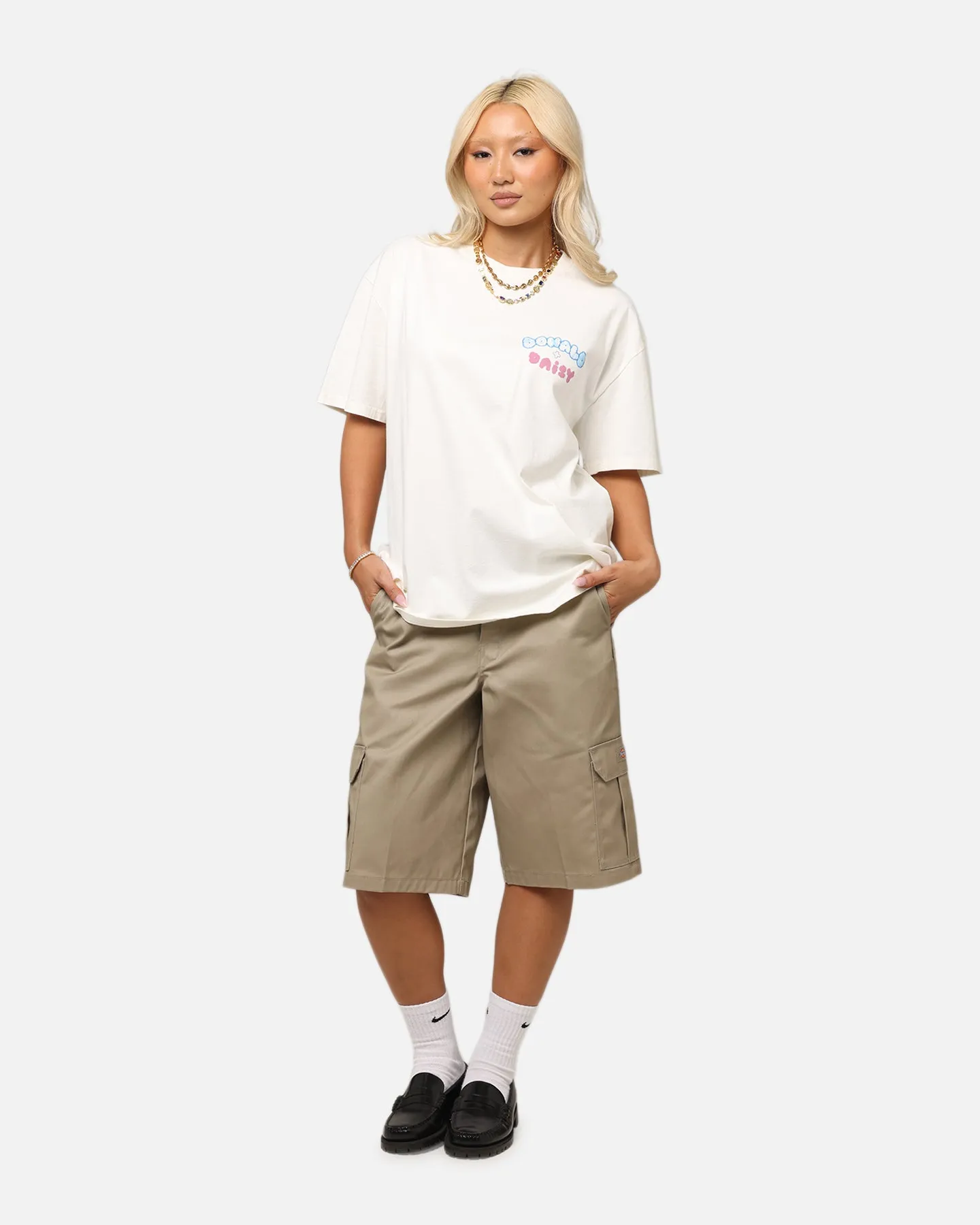 Goat Crew Disneys Daisy Duck & Donald Duck Heavy T-Shirt Off White