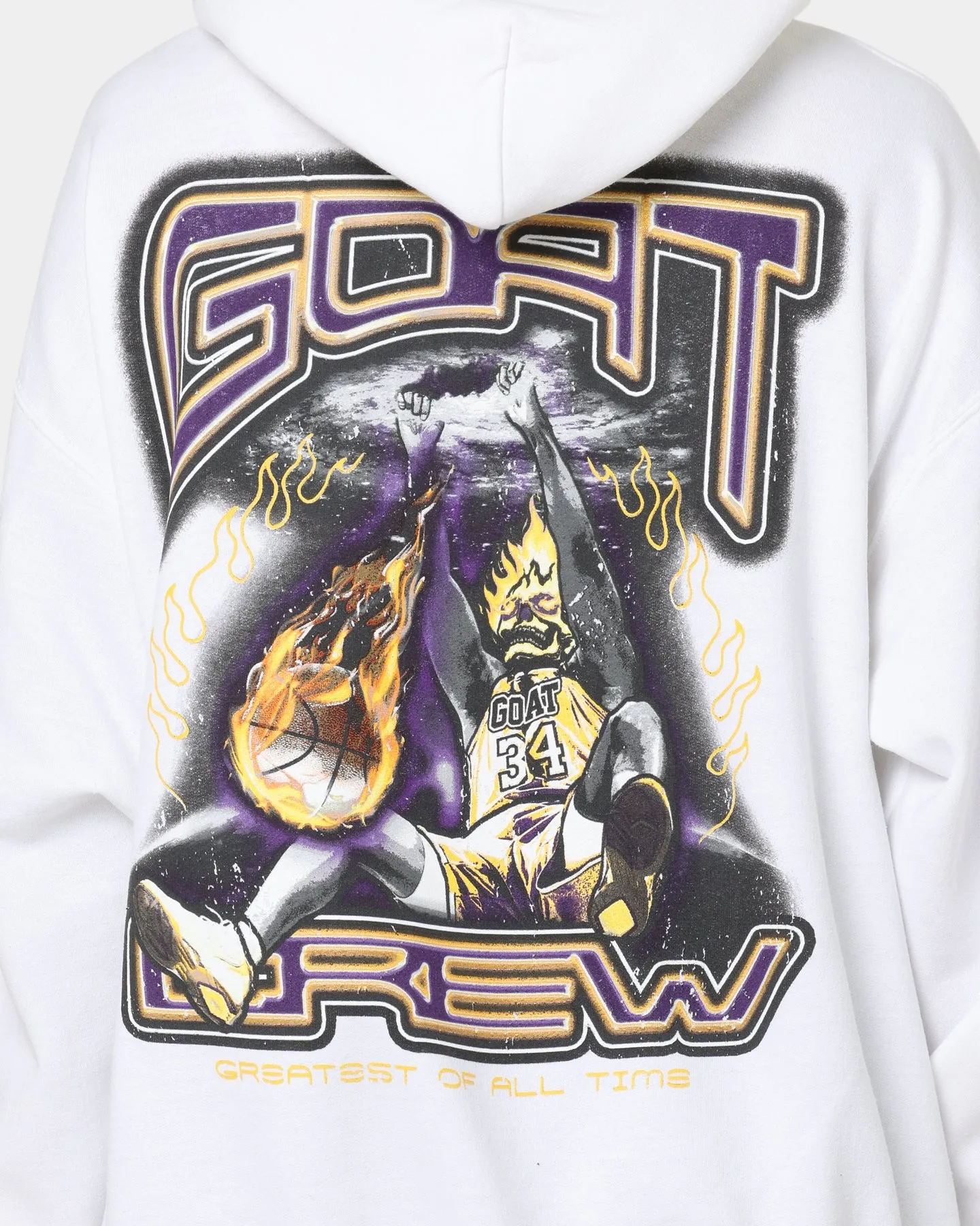 Goat Crew Space Slam Hoodie White