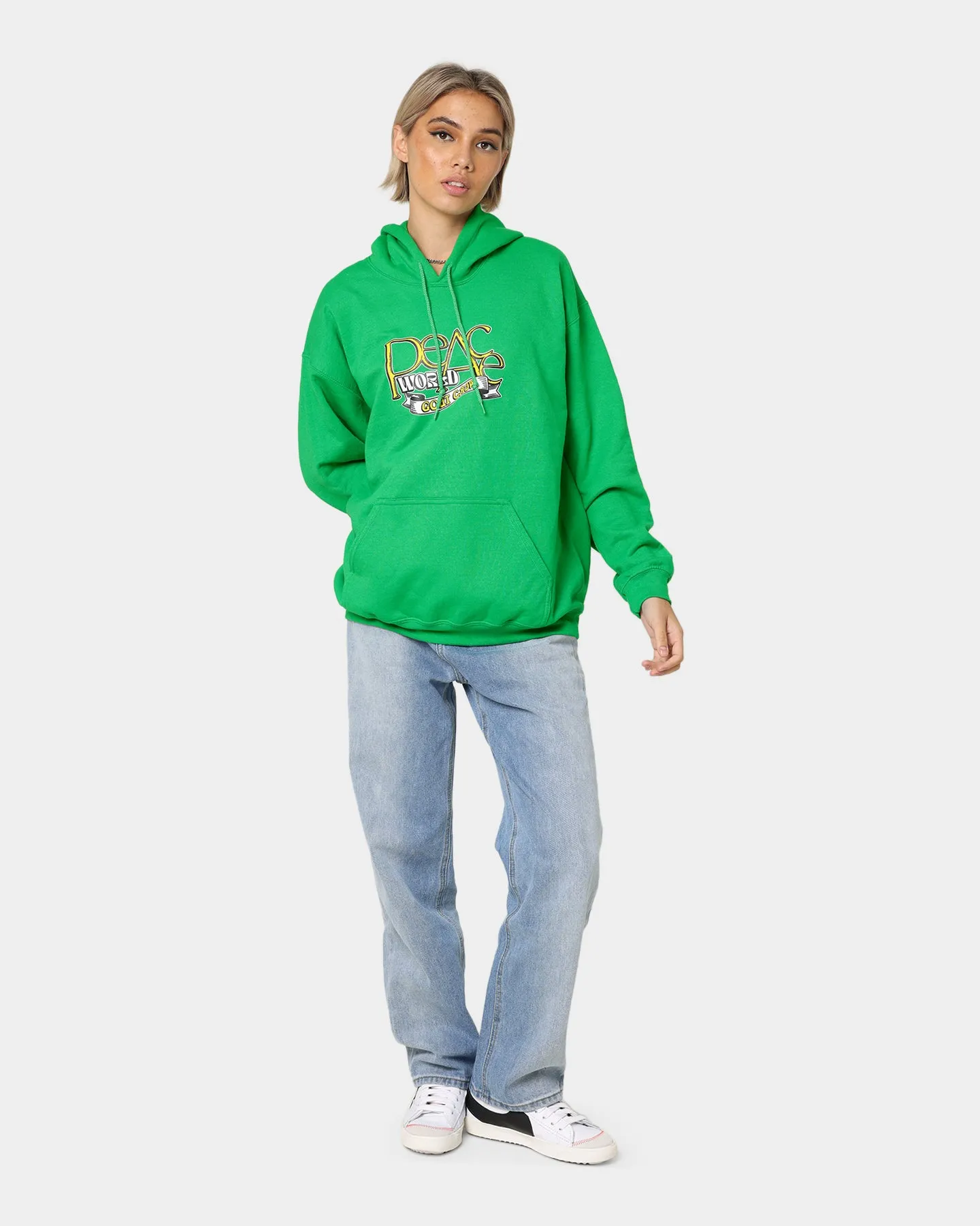 Goat Crew World Peace Hoodie Green