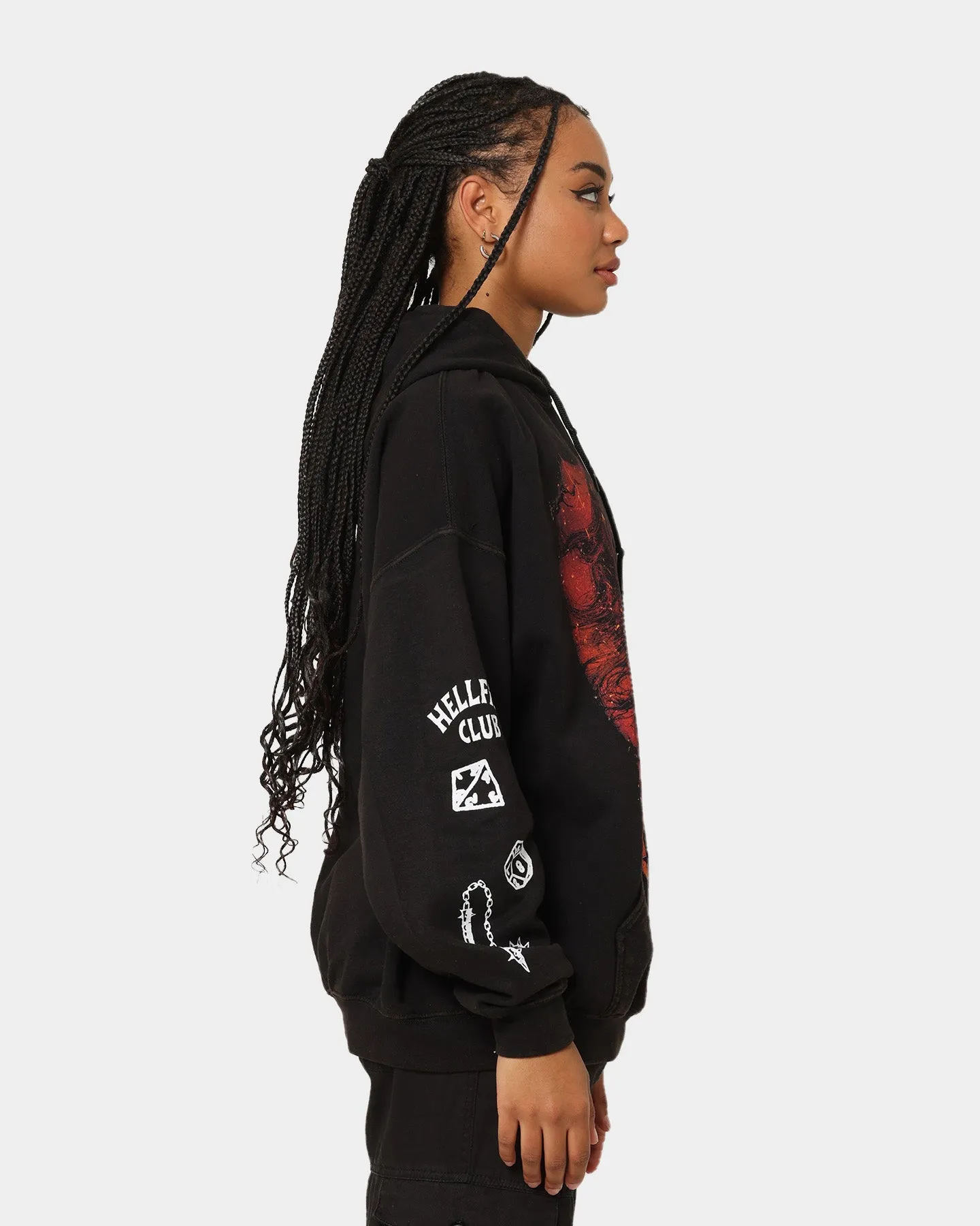 Goat Crew X Stranger Things Eddie Vintage Hoodie Black Wash