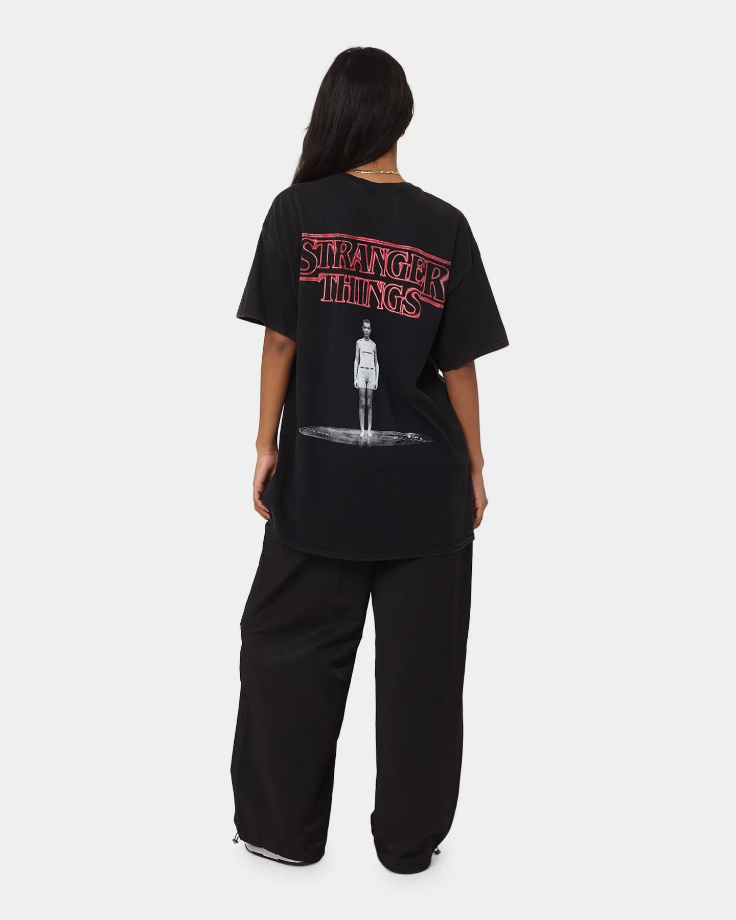 Goat Crew X Stranger Things Eleven Premium Vintage T-Shirt Black Wash
