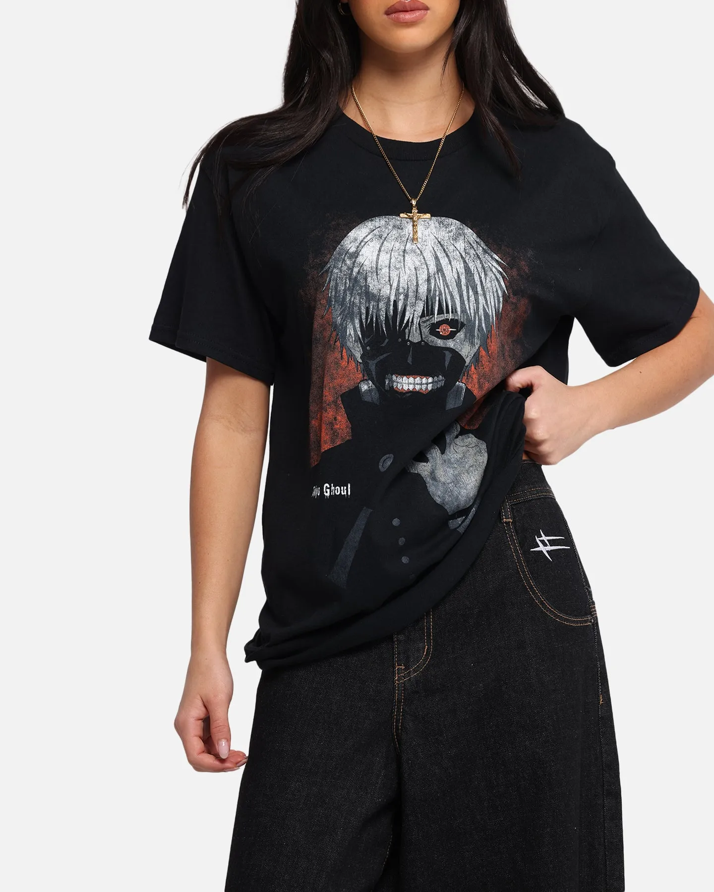 Goat Crew X Tokyo Ghoul Kaneki T-Shirt Black
