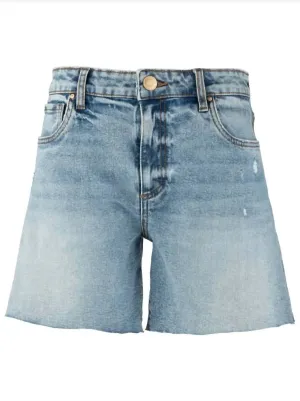 Hailey Hr Shorts W/ Raw Hem In Focus