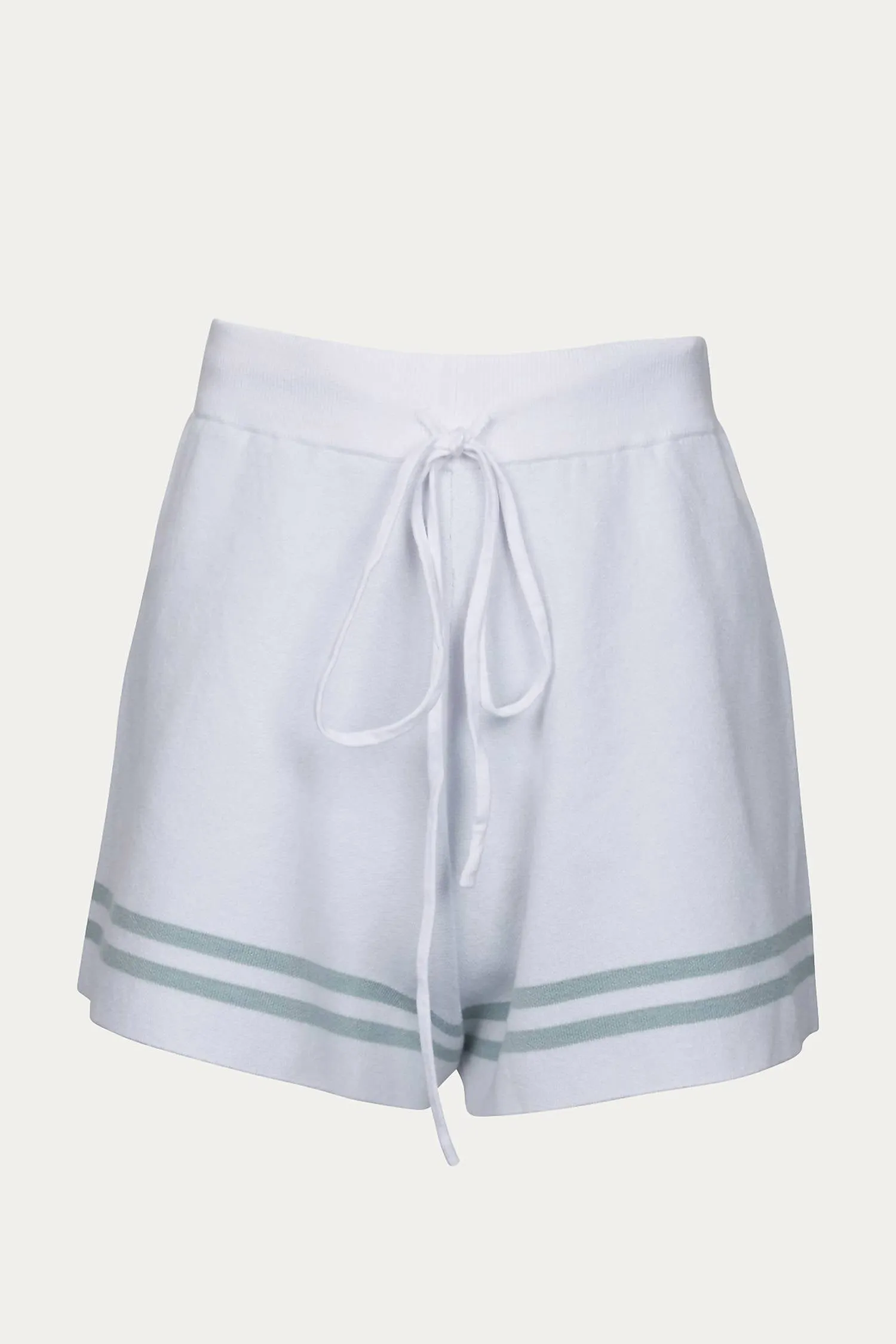 Hygea Striped Knitted Shorts In Sage