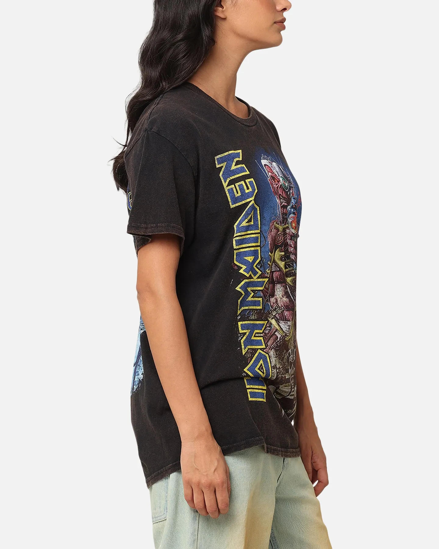 Iron Maiden Back In Time Vintage T-Shirt Black Vintage