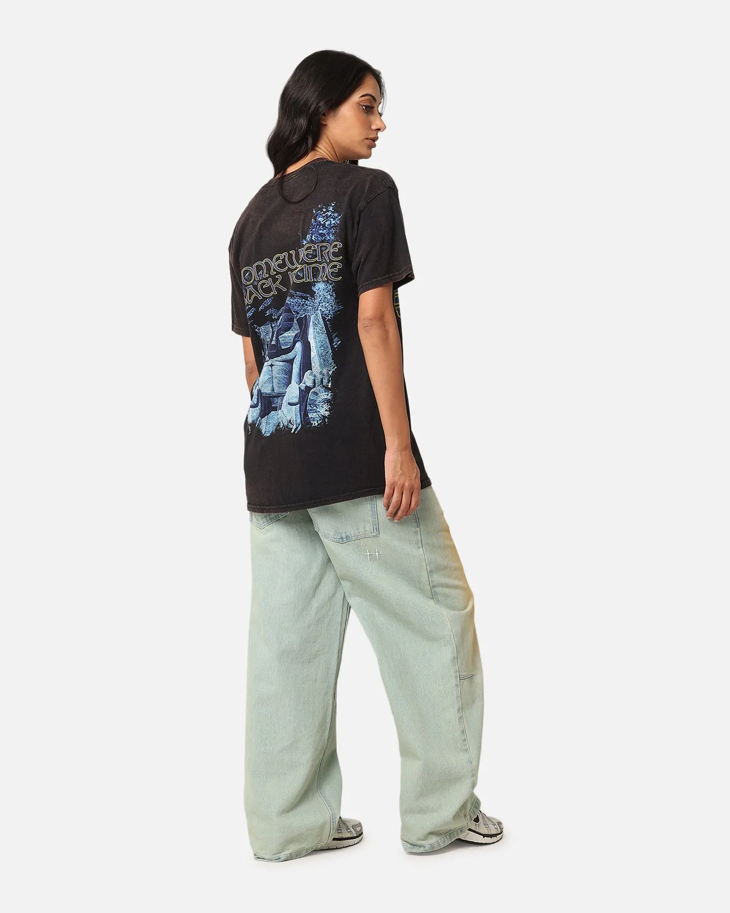 Iron Maiden Back In Time Vintage T-Shirt Black Vintage