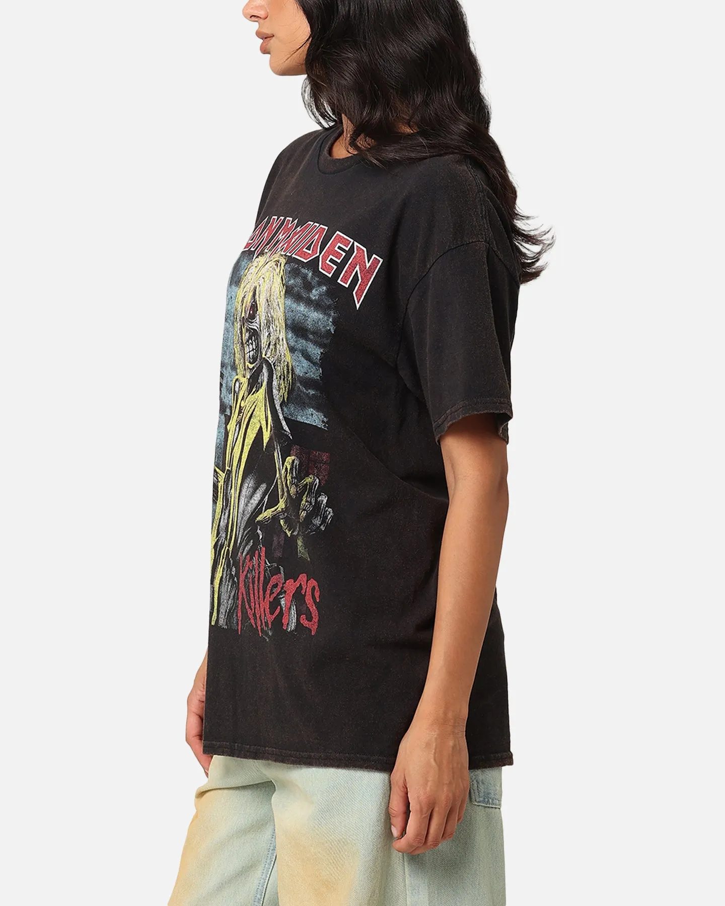 Iron Maiden Killers Green T-Shirt Black Vintage
