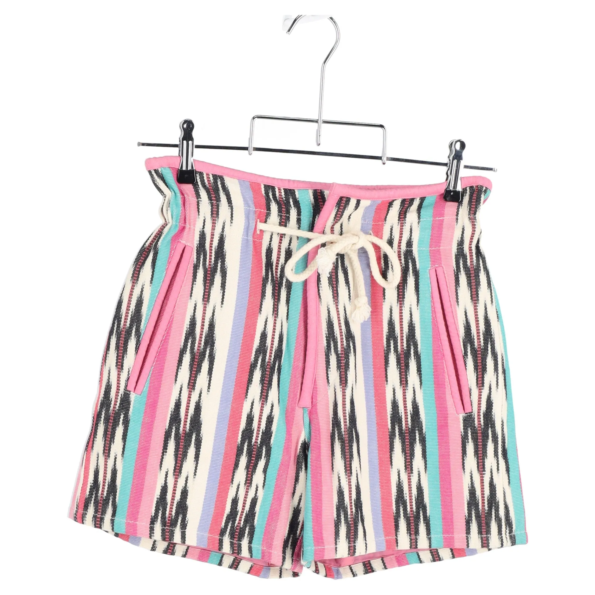 Isabel Marant toile Inima Ikat Jacquard Shorts in Pink Cotton