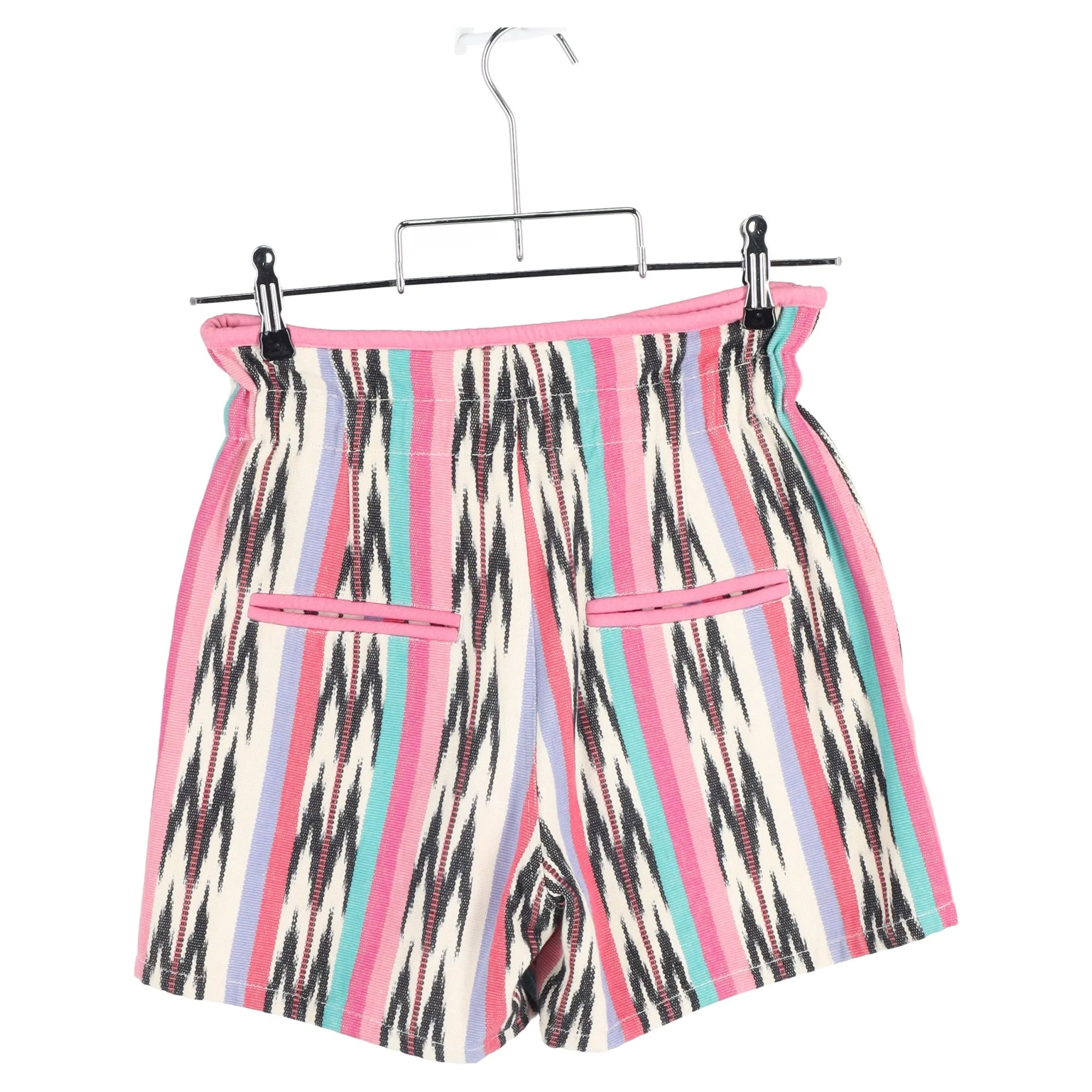 Isabel Marant toile Inima Ikat Jacquard Shorts in Pink Cotton