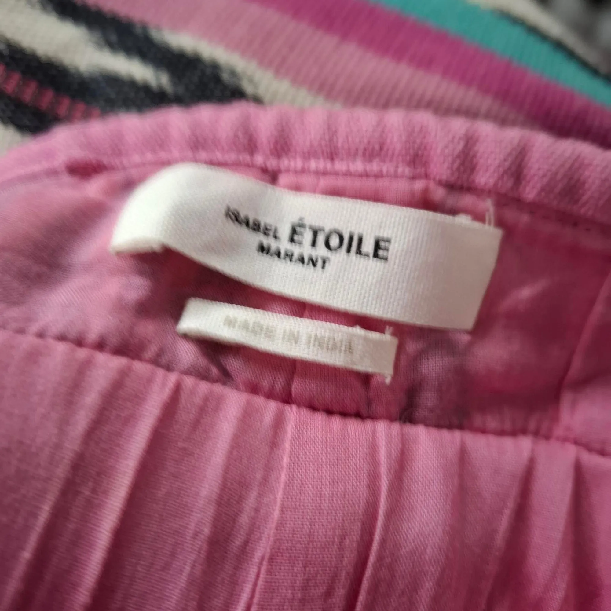 Isabel Marant toile Inima Ikat Jacquard Shorts in Pink Cotton