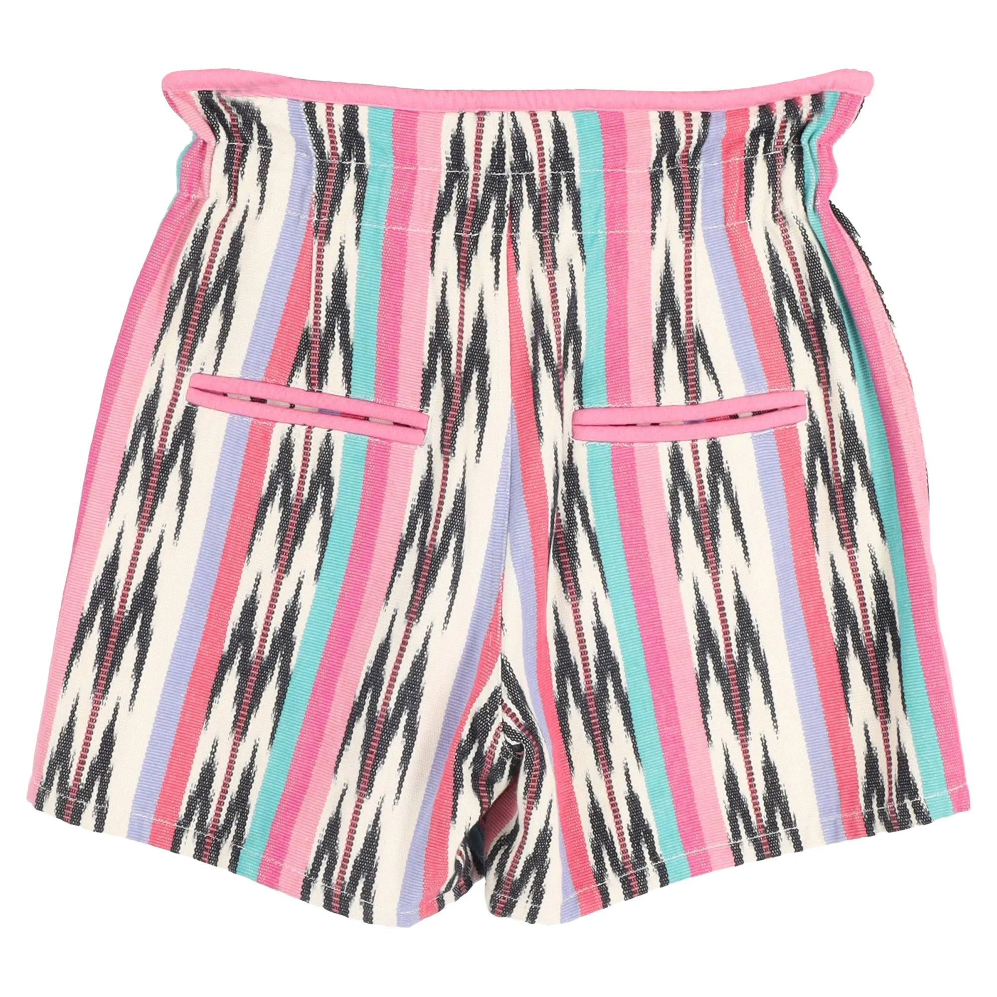 Isabel Marant toile Inima Ikat Jacquard Shorts in Pink Cotton