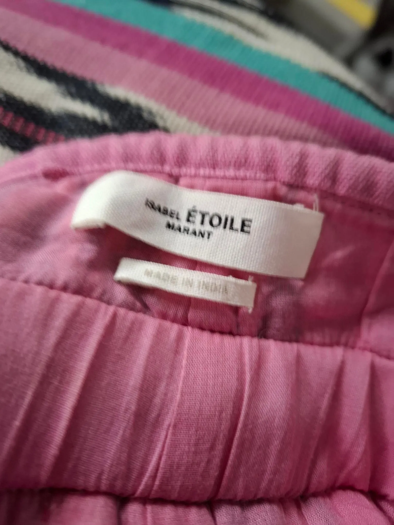 Isabel Marant toile Inima Ikat Jacquard Shorts in Pink Cotton