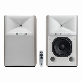 JBL 4329P Studio Monitor Powered Loudspeaker System (White)