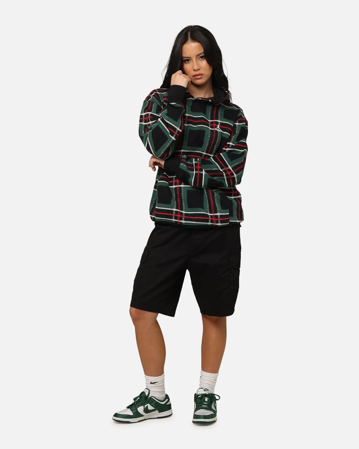 Jordan Essentials Holiday Fleece Pullover Hoodie Black/Sail