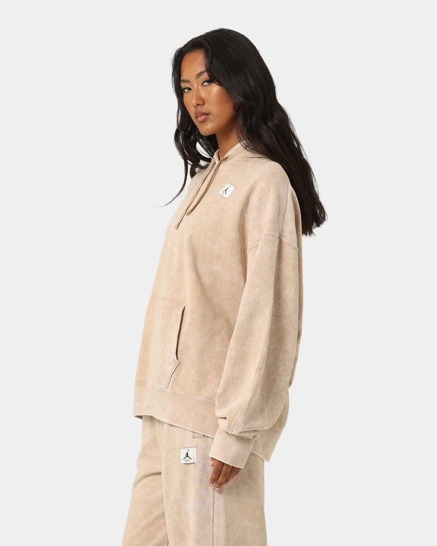 Jordan Women's Flight Fleece Washed Hoodie Desert