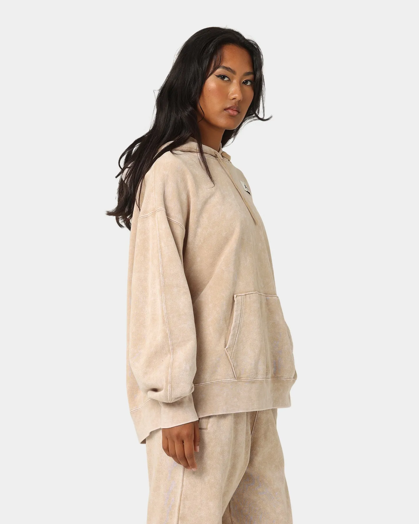 Jordan Women's Flight Fleece Washed Hoodie Desert