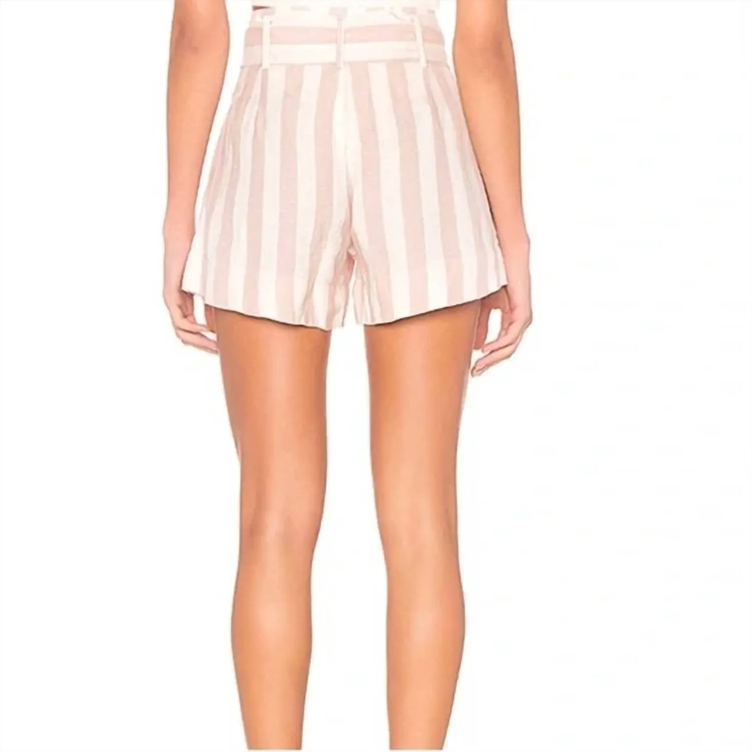 Katy Short Striped In Pink/white