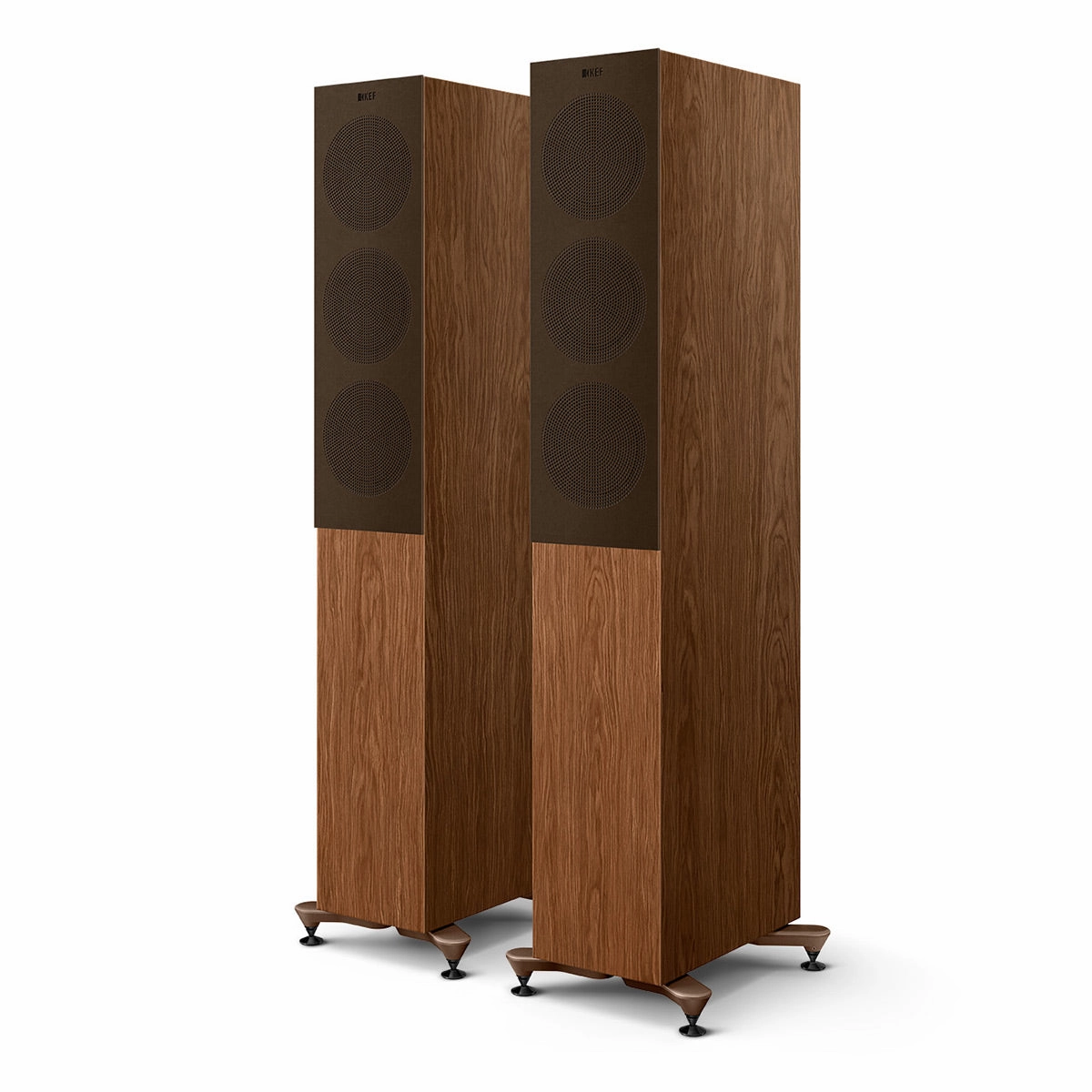 KEF R5 Meta Floorstanding Speaker - Each (Walnut)