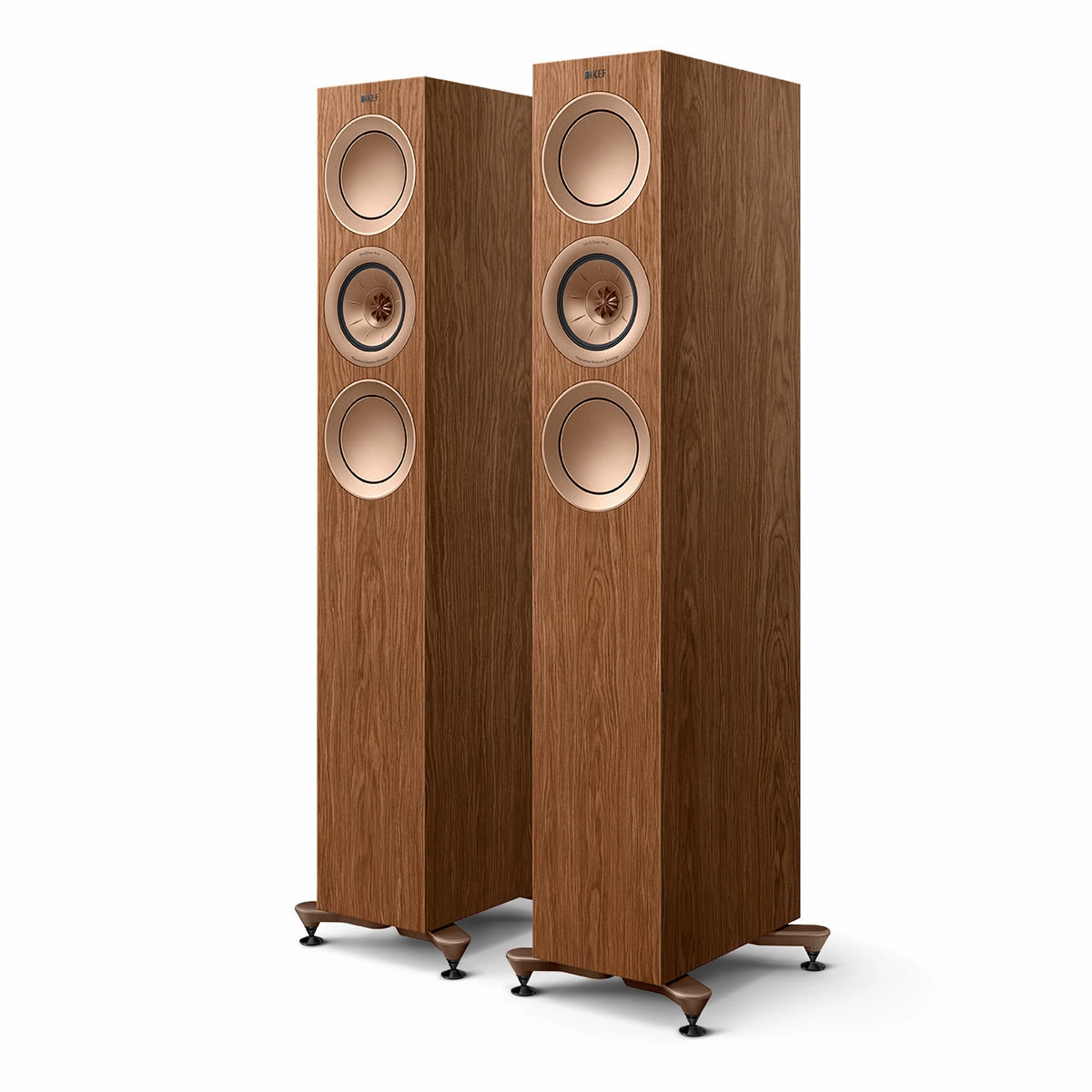 KEF R5 Meta Floorstanding Speaker - Each (Walnut)
