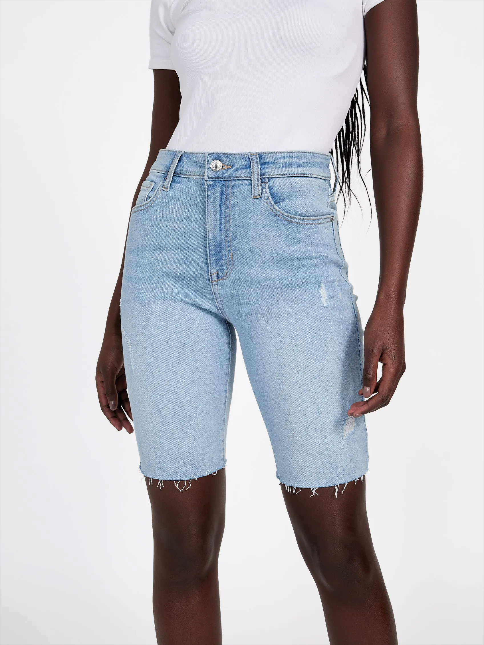 Keira High-Rise Bermuda Shorts
