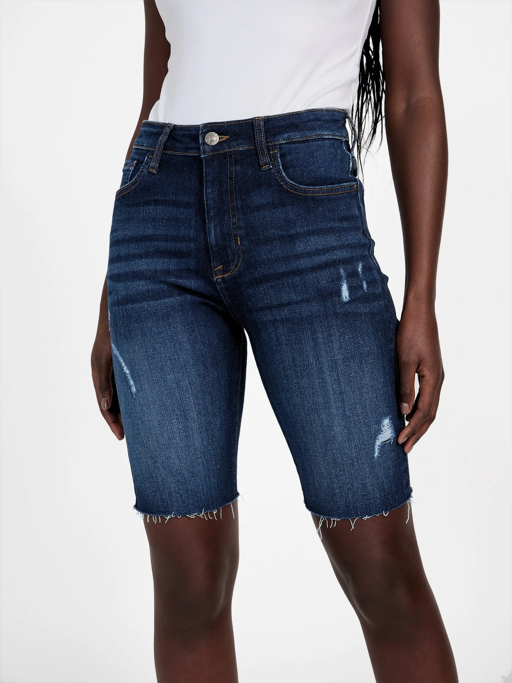Keira High-Rise Bermuda Shorts