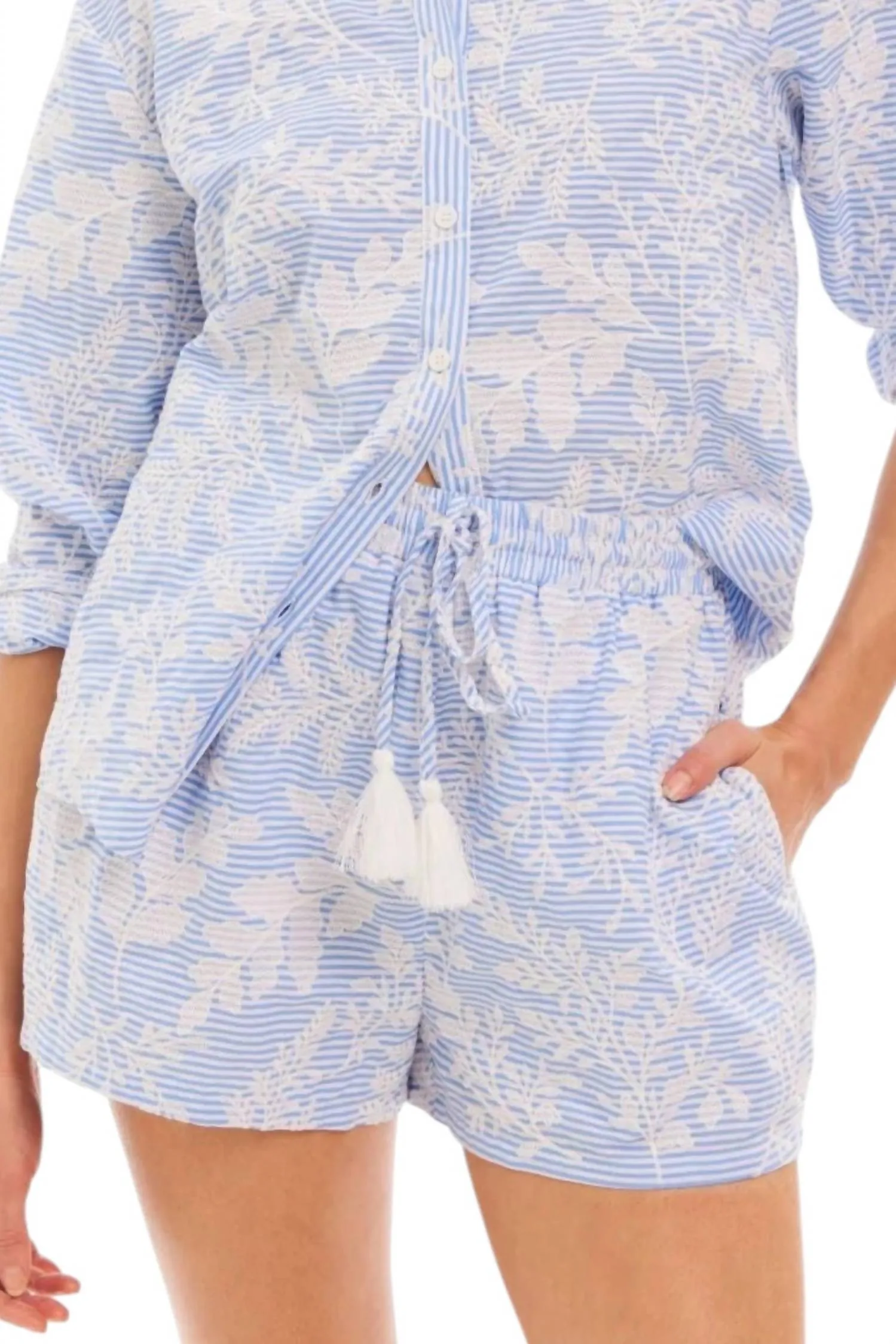 Kendra Shorts In Blue/white