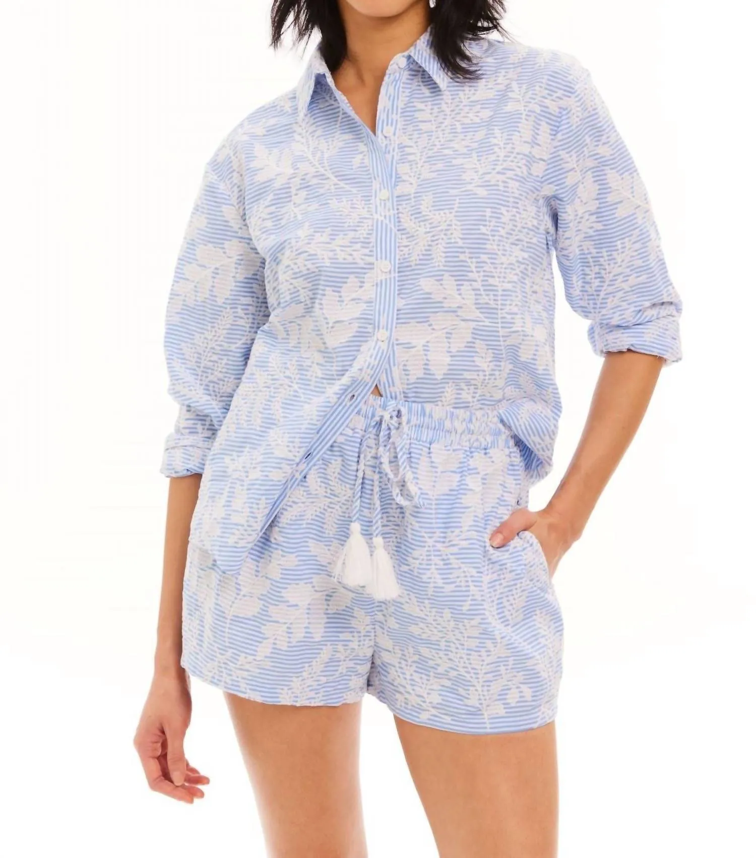 Kendra Shorts In Blue/white