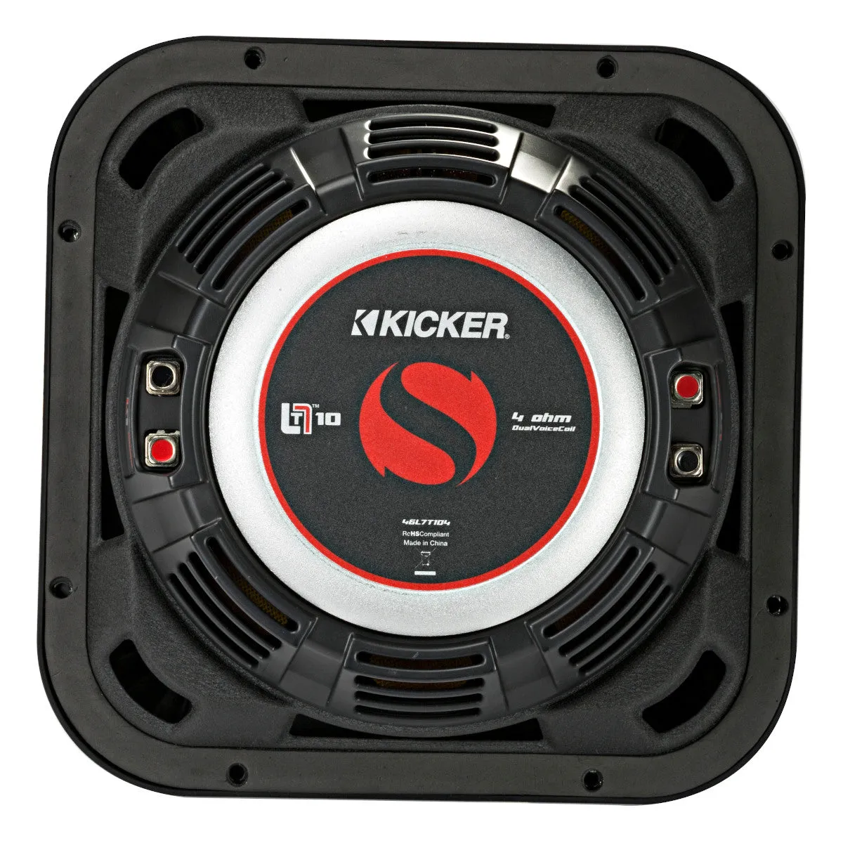 Kicker 46L7T104 10" 4-Ohm Solo-Baric L7T Shallow-Mount Subwoofer