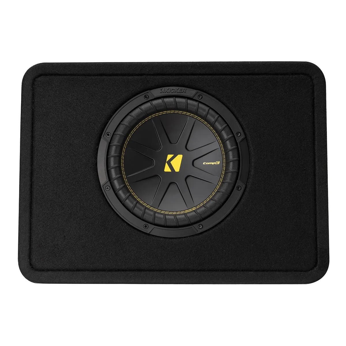 Kicker 50TCWC104 10" CompC Thin Profile 4 Ohm Loaded Subwoofer Enclosure