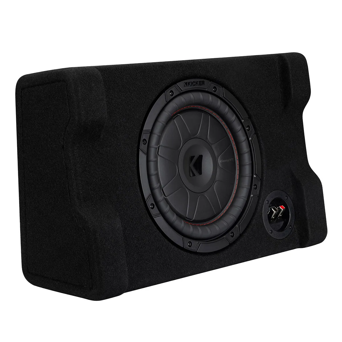 Kicker 52CVTDF102 10" 2-Ohm Subwoofer in Down Firing Enclosure