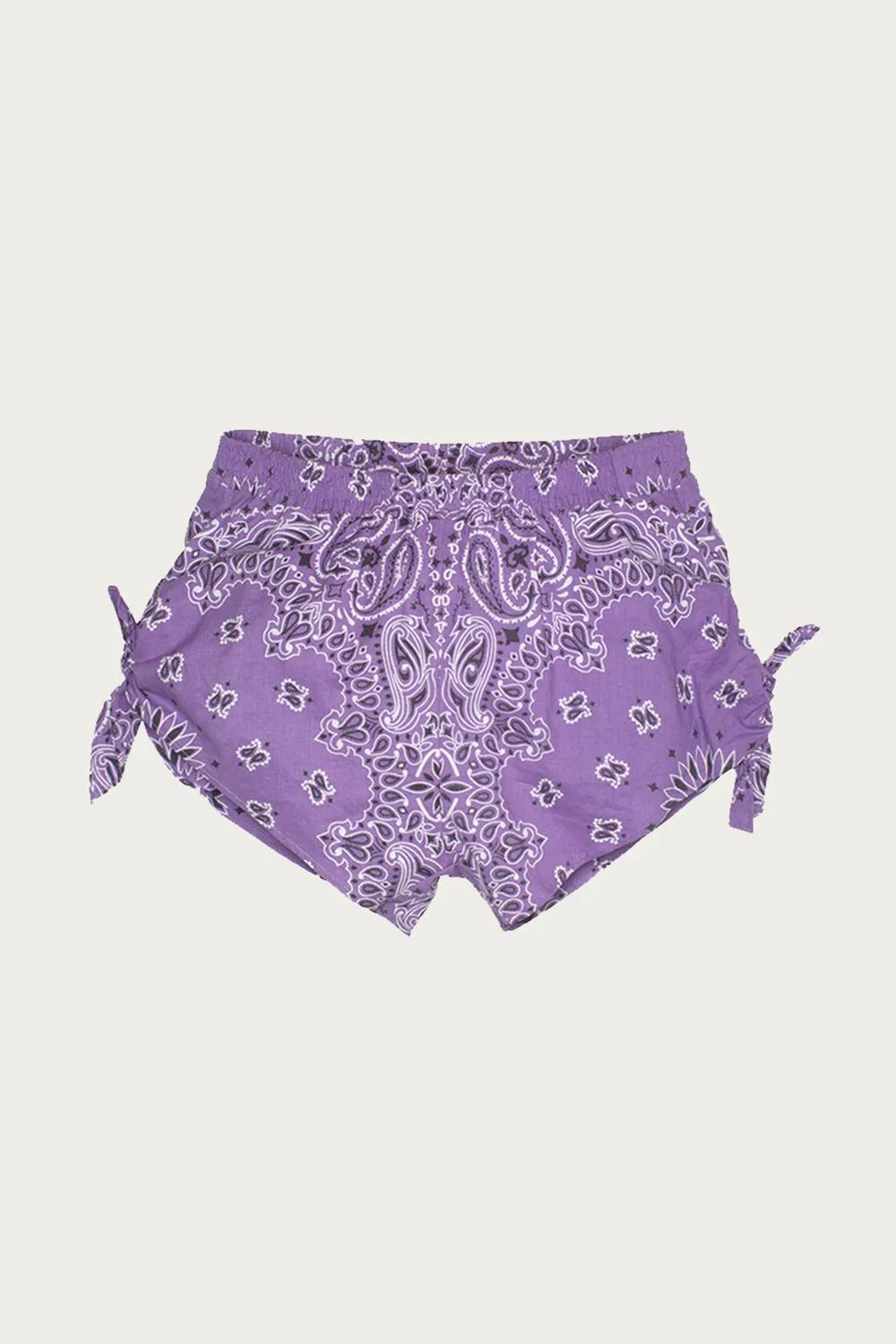 Knot Shorts In Lilac