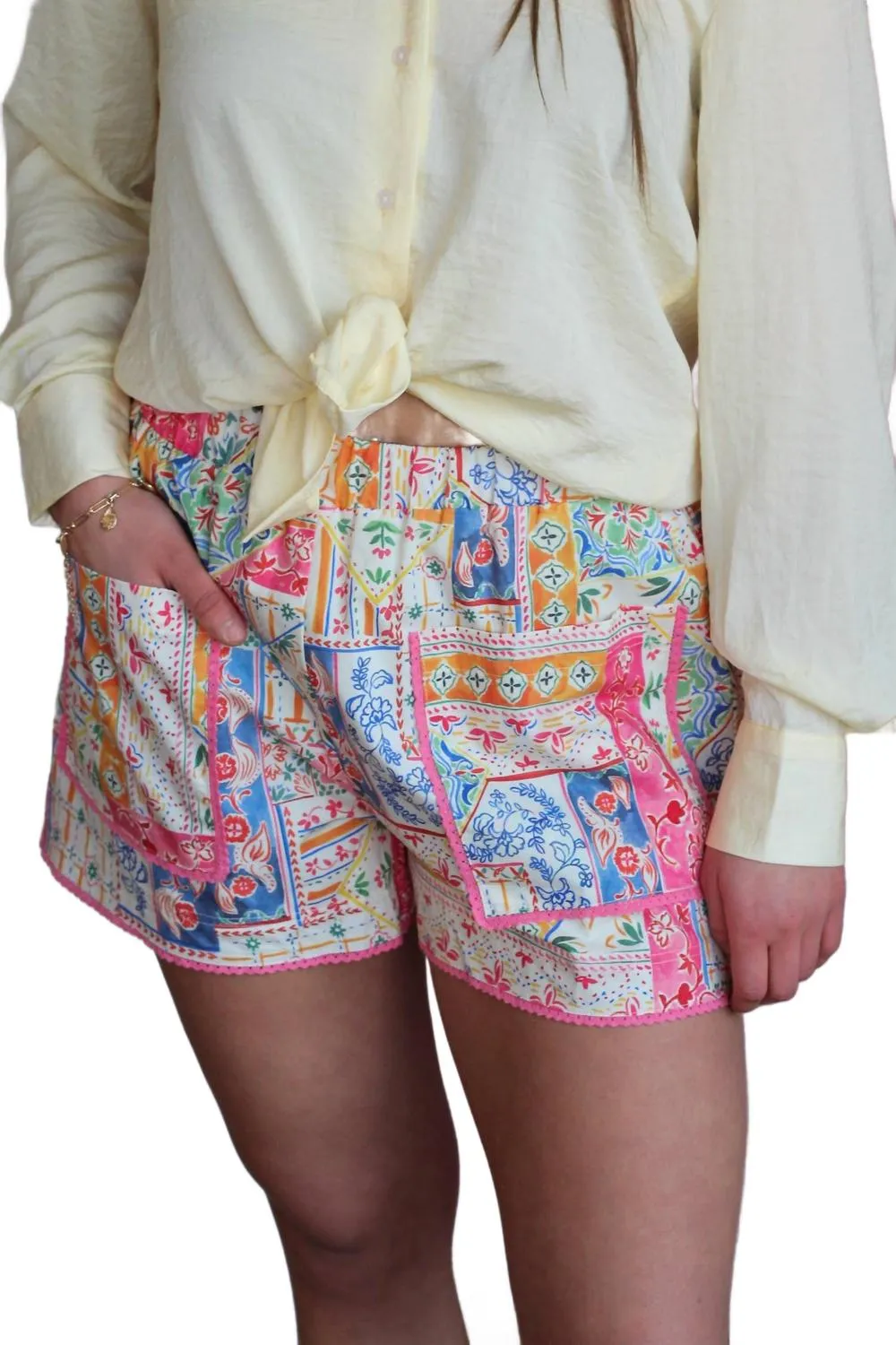 Lady Printed Short In Pink