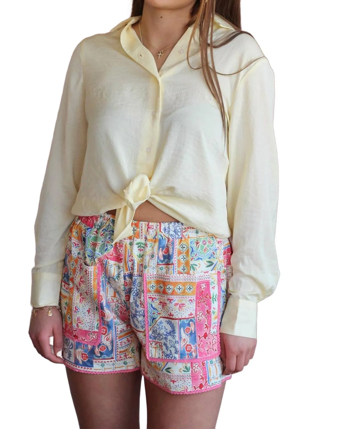 Lady Printed Short In Pink