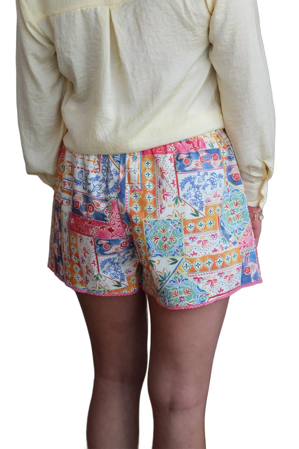 Lady Printed Short In Pink