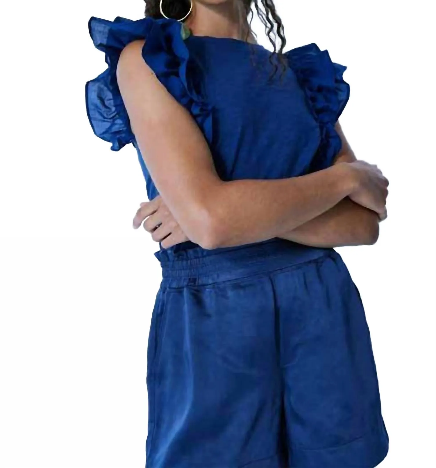 Lauren Short In Summer Navy