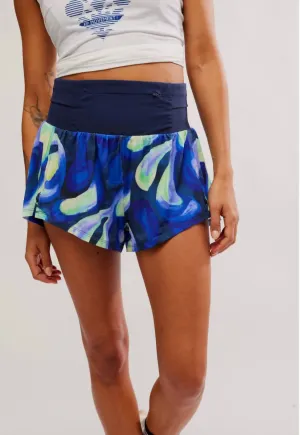 Light As Air Printed Run Short In Grisaille Combo