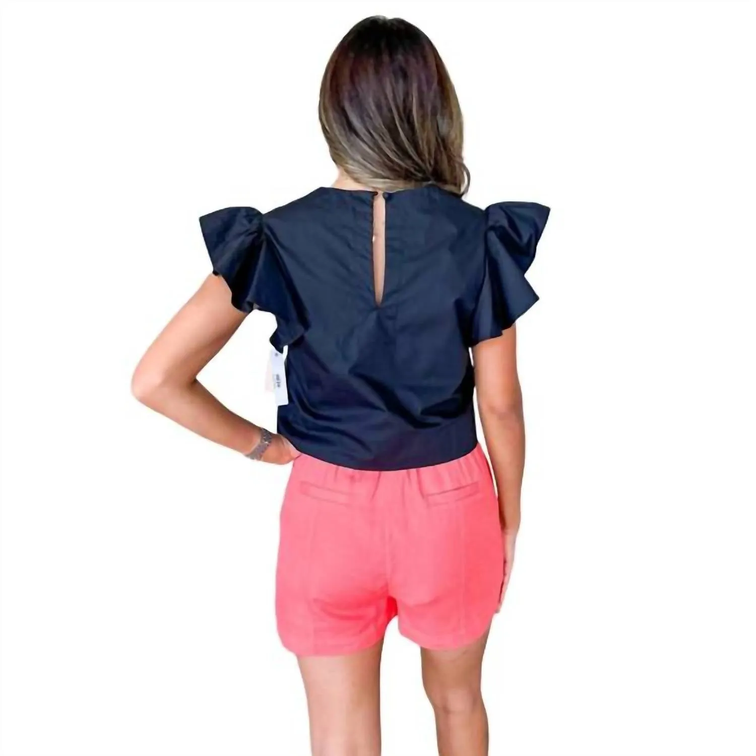 Lila Linen Shorts In Pink
