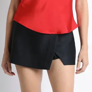 Lily Micro Mini Skort In Black