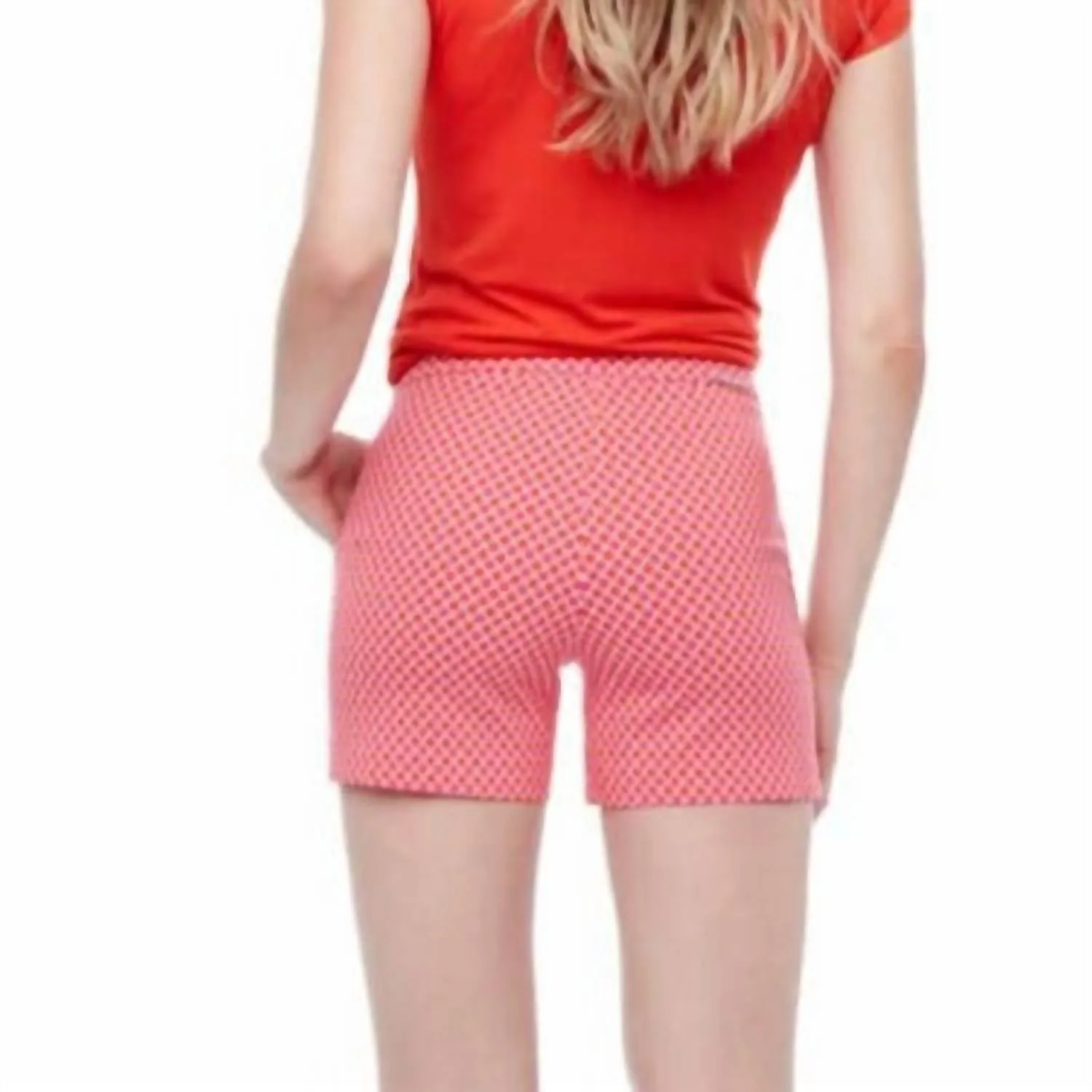 Lisa Techno Short In Pink/orange Charms