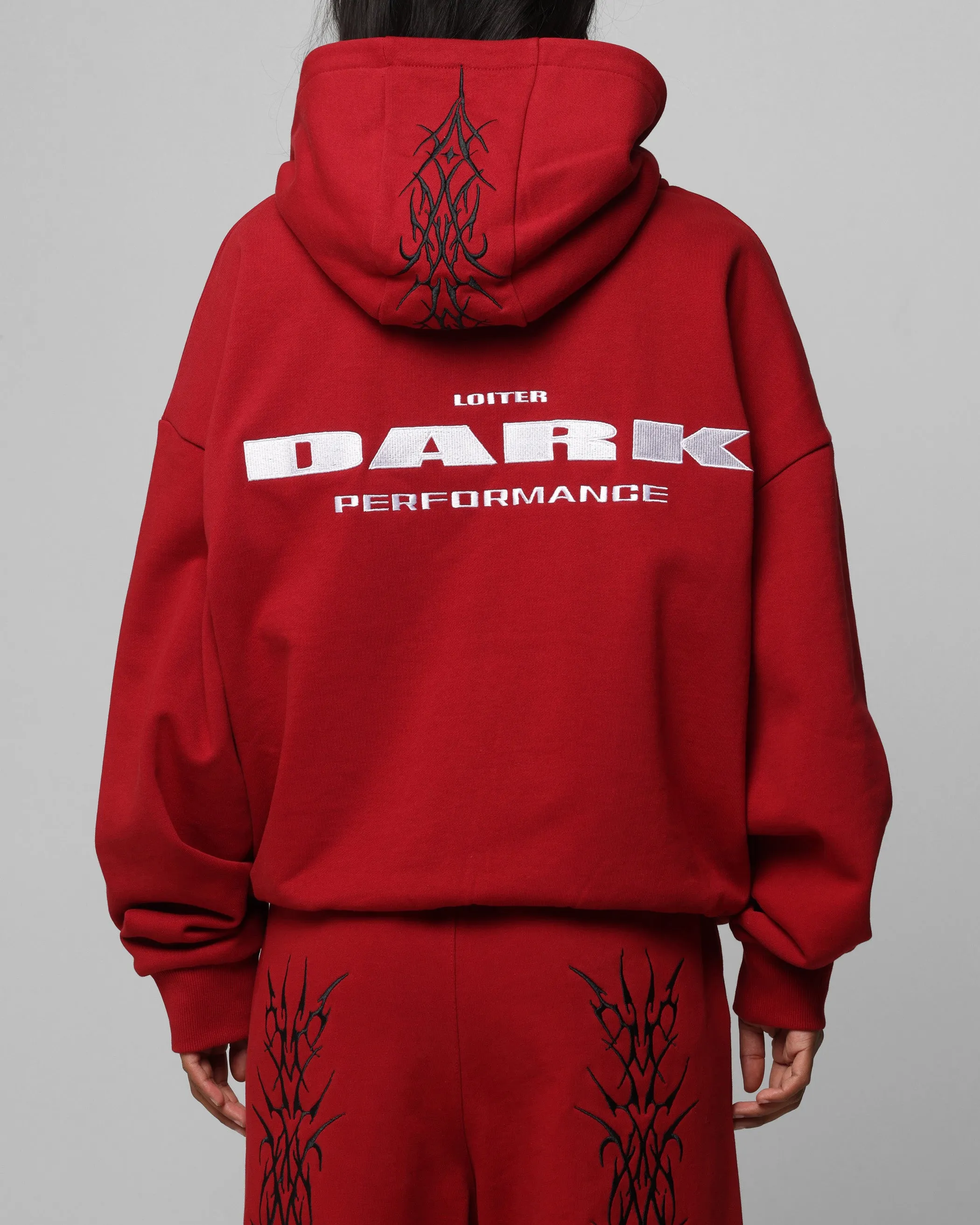 Loiter Blood Born Zip Hoodie Burgandy