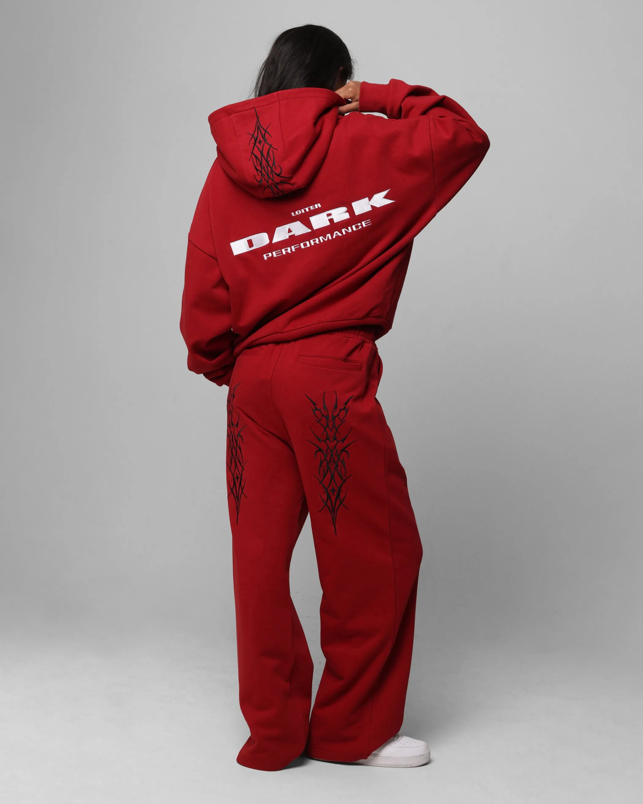 Loiter Blood Born Zip Hoodie Burgandy