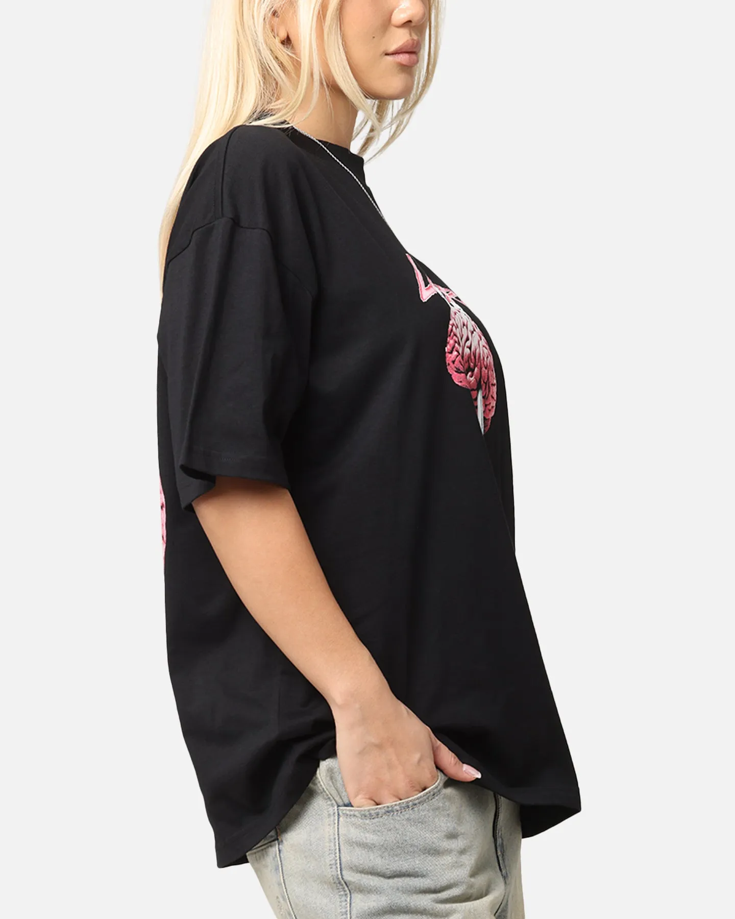 Loiter Brain Rot Vintage T-Shirt Black