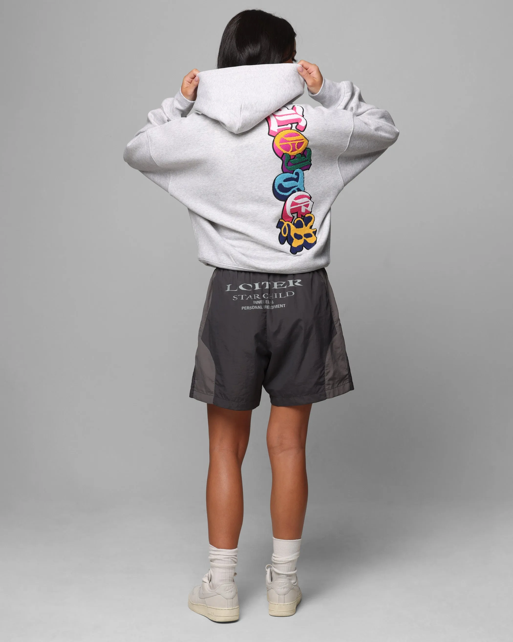 Loiter Chenille Premium Hoodie Grey Marle