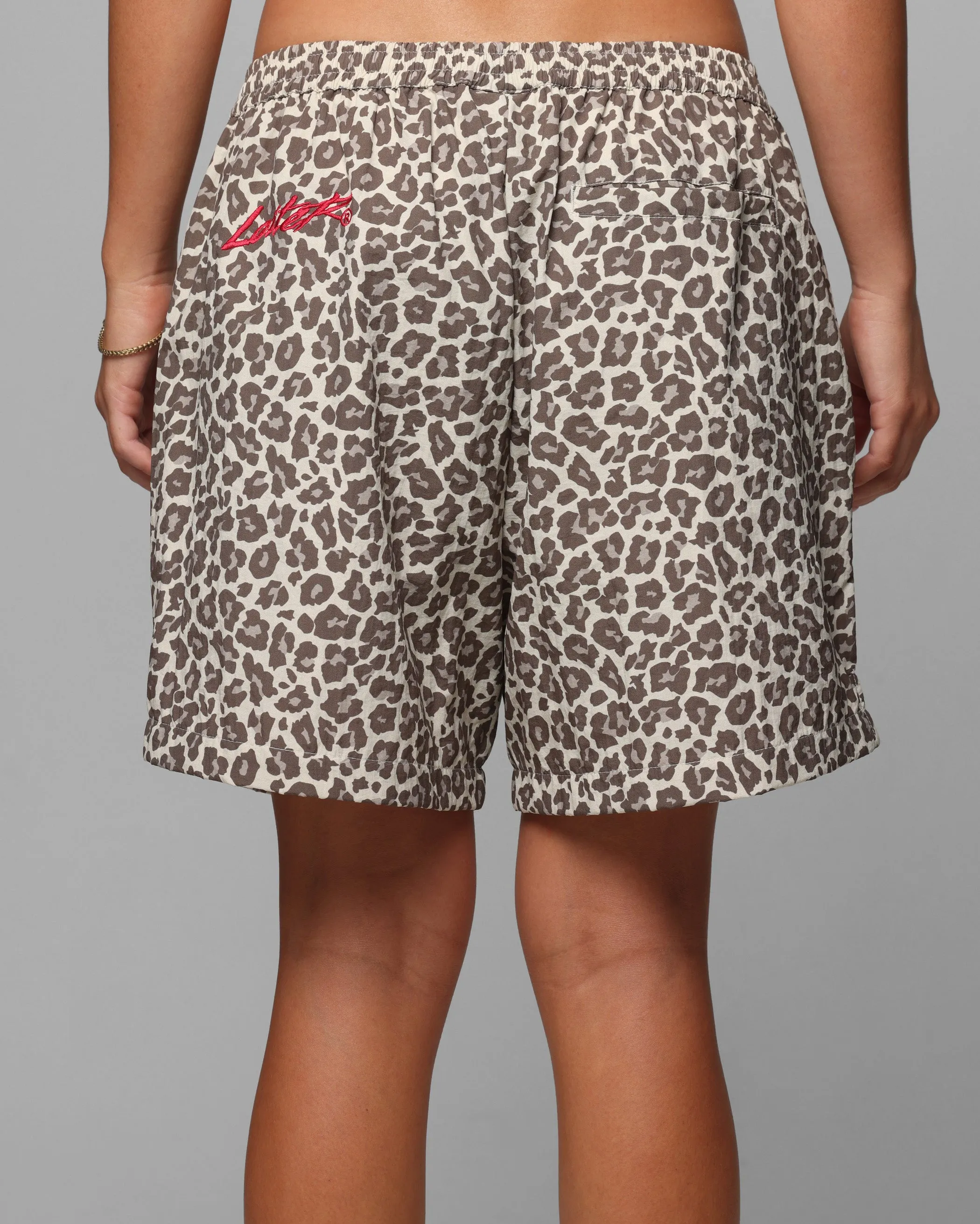 Loiter Cyber Beach Shorts Snow Leopard