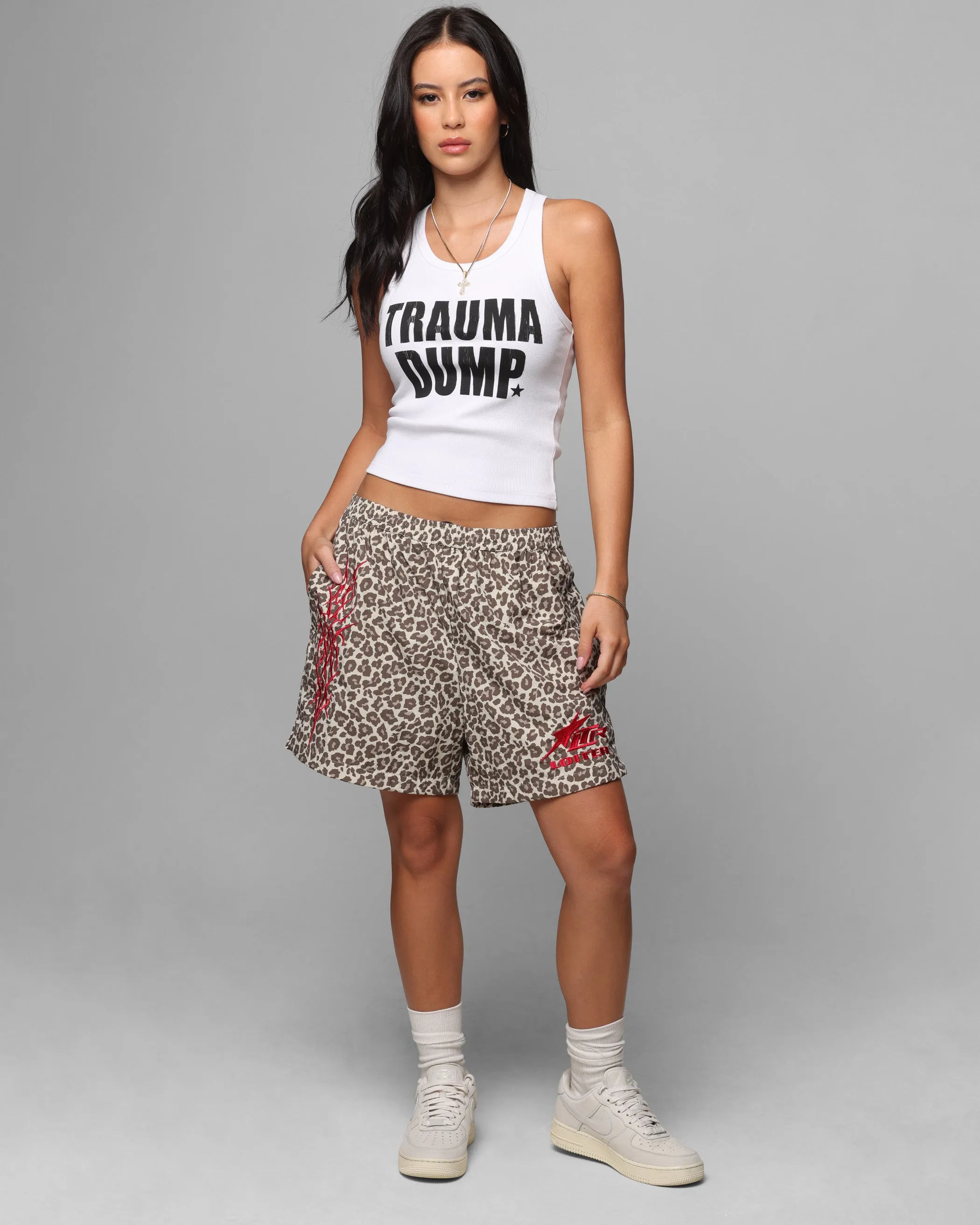 Loiter Cyber Beach Shorts Snow Leopard