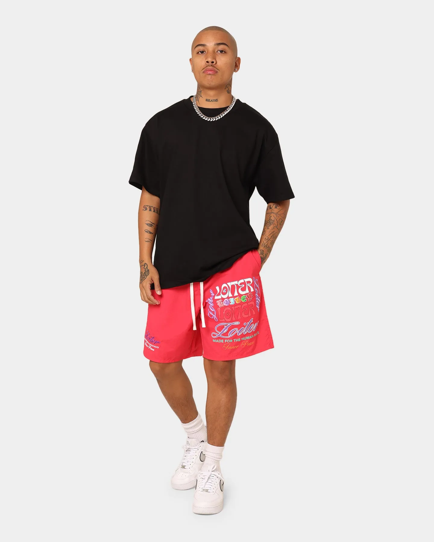 Loiter Forbidden Walk Shorts Red