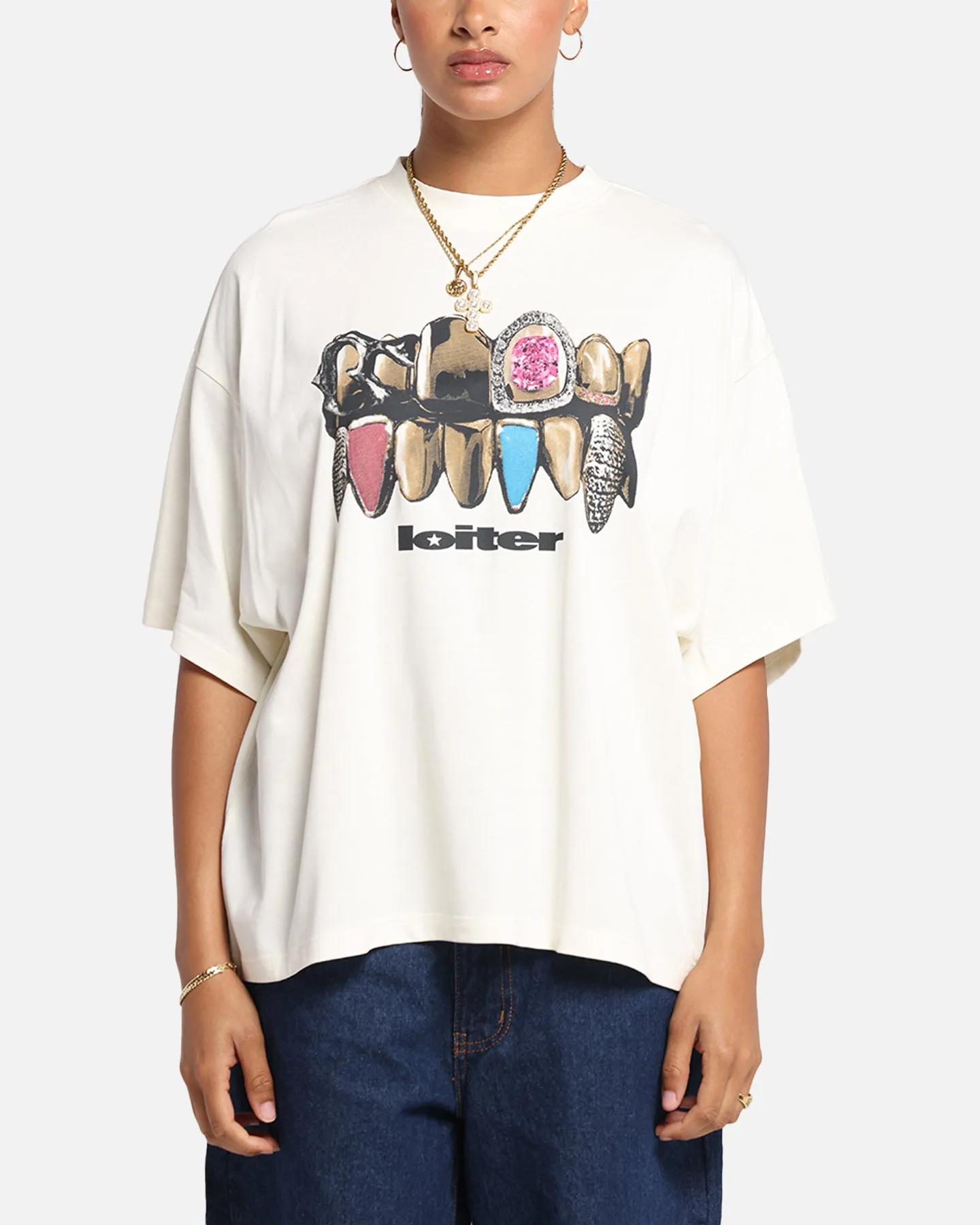 Loiter Grill Set T-Shirt Off White
