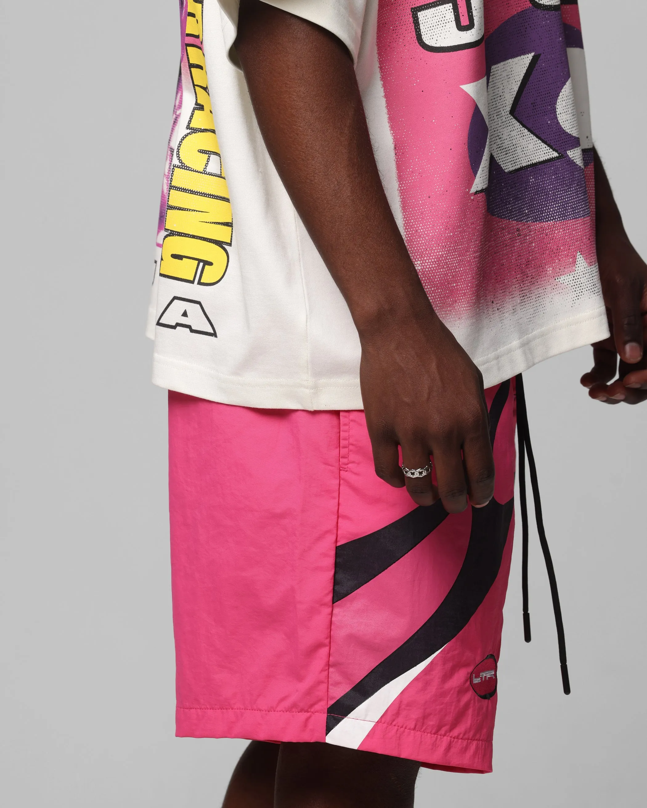 Loiter Motorway Walk Shorts Pink